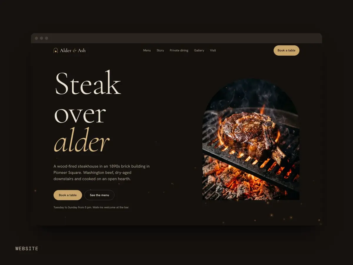 Alder & Ash website