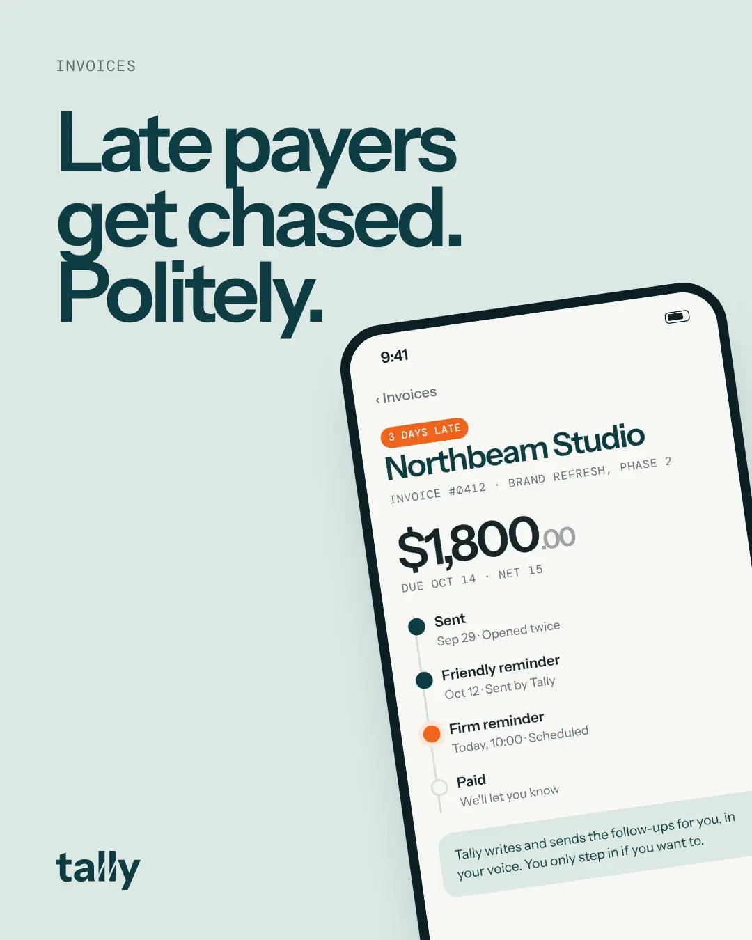 Post: Late payers get chased. Politely.